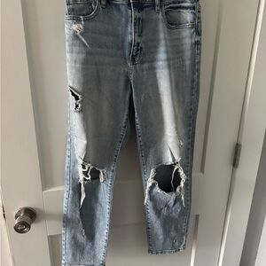 Eunina Distressed Blue Jeans